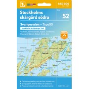 52 Stockholms skärgård södra Sverigeserien 1:50 000
